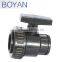 China manufacturer BOYAN pp single union compression male ball valve