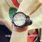 Big dial fashion silicone watches for couple