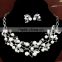 2016 Hotsale Fashion Accessory Bridal Wedding Pearl Jewelry Set Yiwu Market Pearl Crystal Alloy Necklace Wholesale