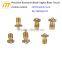 custom High precision brass knurled screw