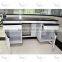 pharmacy laboratory side wall Bench with overbench hanging cabinet