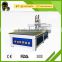 QL-1325 Pneumatic tool change double head atc cnc machine for small business