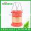 Solar camping light for outdoor orange color power by 3*AA battery Rechargeable Camping Light Tent Lamp
