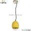 Concrete ceiling light fixture for bedroom pendant lamps with copper braided wire