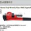 High quality CrMo steel pipe wrench spanner with DIN standard and die forged