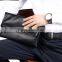 2016 fashion Genuine Leather Men's Wallet Clutch Carteira Money Bags For Men Black Purse