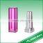 Aluminum coating shiny empty lipstick case for cosmetics
