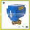 8mm 3 way motorizd valve 3.6v 5V 12v 24v 220V for solar system hot water control L flow