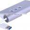 USB 3.0 Aluminum Hub with Gigabit Ethernet Adapter USB 3.0 to 1000 Gigabit Ethernet LAN Wired Network Adapter