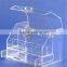 Acrylic display stand with 2 layers