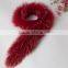 Natural Colored Fox Fur Strips / Blue Fox Trimming For Hoods And Collars