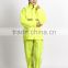 100% PU water-proof breathable High Visibility Reflective Rain Suit for adult