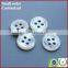 2016 new design printing logo white mother of pearl shirts buttons