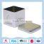 Fashion Square White Durable Metal Tin Box