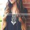 Wholesale Boho Antique African Statement Coin Long Tassel Pendants Luxury Necklace