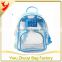 Clear PVC School Backpack for Children, Fashion kids school bag, Plastic Bag