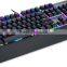 18 kinds cool mode back light USB 7 colors colorful LED Illuminated Ergonomic RGB Backlight mechanical Gaming Keyboard