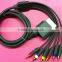 Gold-plated Copper AV Cable for Video Games Component TO HDTV
