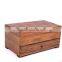Antique high quality Retro wood jewellery box with mirror