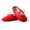 children shoes red modern dance ballet slipper baby girls shoes