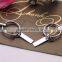 >>>2016 Hot Sale Alloy Metal Car Key Chain Fashion Women Weave Leather Cord Key Chains/