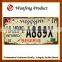 best manufactures of global use charistic tin car license plate car number plate car plate small order accept
