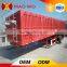 New 3 axle dry food transport van type box semi trailer for sale