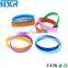 Cheap logo print fluorescence sport silicone wristband/bracelet wide bracelet clasp for promotional gift