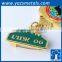 decorative custom fashion star shape metal medal ribbon