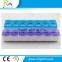 Promotional Colorful High Quality 14 Compartment Pill Box