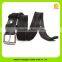 China leather factory luxury cross pattern leather belt men 16234