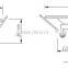 Singapore 5W, 2.5inch or 3.5inch cover, 110Lm/W, Retrofit LED Downlight Kit with Samsung LEDs, Dimming Detachable