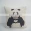 Throw home decor coccyx sofa seat cushion custom decorative panda printed pillow cover