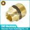 Small batch available OEM cnc machining Brass Reducing Hex Bushing