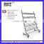 Floor standing tube display shelf metal clothes drying display rack HSX-111