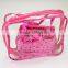 Factory direct hot new products for 2015 clear vinyl travel cosmetic bag