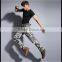 Plain dye Military slim fit short t shirt for men
