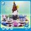 Cheap playground games rotary coffee cup ride!!! Amusement park fairground attraction tea cup ride for sale