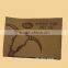 Durable hot pressed brown leather design label for furniture