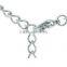 Stainless Steel Letter pendant , Round U black pendant
