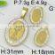 Fashion made in china stainless steel earrings saudi gold jewelry set