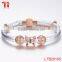 Rose gold plating copper bracelet health emoji charm bracelet, girls bracelet hand