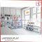 Metal Books Display Shelves Painted White Color For Library/Bookstore