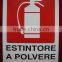 Advertising Fire Extinguisher Metal Sign
