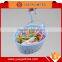 household storage basket with 20 pcs clothes peg clips