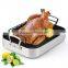 Restaurant Aluminium Nonstick Pan Chicken Roaster With Rack