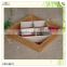 wholesale japanese compartments wood serving set tray