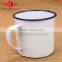 cheap white enamel camping mug wholesale