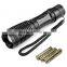 2016 High quality Waterproof LED Torches Zoomable 3 Modes Tactical Flashlight 18650battery