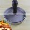 1 section cast aluminum TPR handle mini hamburger patty maker